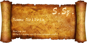 Samu Szilvia névjegykártya